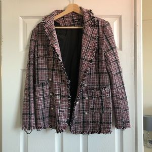 Jackets & Coats - Tweed blazer with pearl buttons Jackets & Coats - Tweed blazer with pearl buttons
